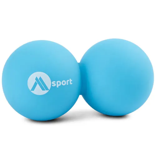 PODWÓJNA PIŁKA DO MASAŻU ROLLER SILIKONOWY 63MM MASAŻER LACROSSE CROSSFIT na Arena.pl