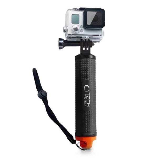 tech-protect ga100 float hand grip gopro / dji black zdjęcie 1
