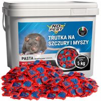 Silna Pasta Trutka Środek Trucizna na Szczury Myszy Gryzonie No-Pest 5kg