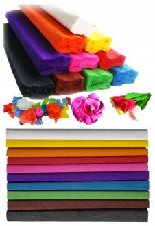 Bibuła marszczona szkolna 25x200 10 kolorów MIX Happy Color do wyprawki na Arena.pl