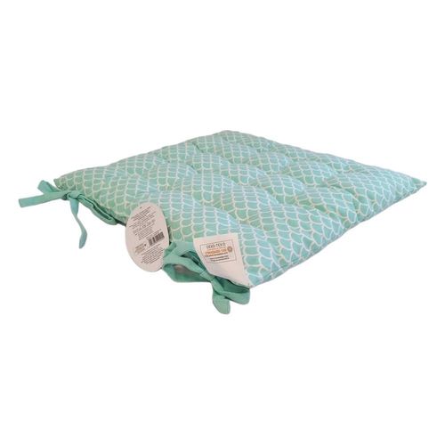 Poduszka na Krzesło Wiązana 40x40 Bawełna Miętowa na Arena.pl
