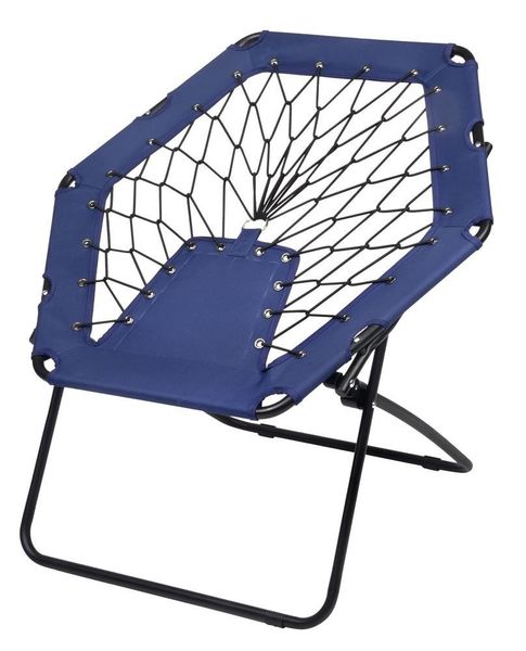 Krzesło bungee CHILL OUT, czarny, niebieski zdjęcie 1