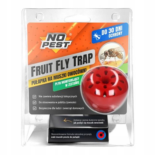 PUŁAPKA NA MUSZKI OWOCÓWKI Z WABIKIEM FRUIT FLY TRAP NO PEST NATURALNA na Arena.pl