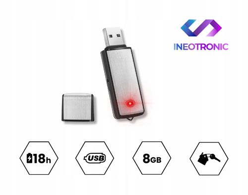 MINI DYKTAFON SZPIEGOWSKI PODSŁUCH PENDRIVE DYSKRETNY REJESTRATOR USB na Arena.pl
