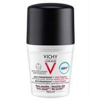 Vichy Homme 48 H 50 ml antyperspirant przeciw śladom na ubraniach