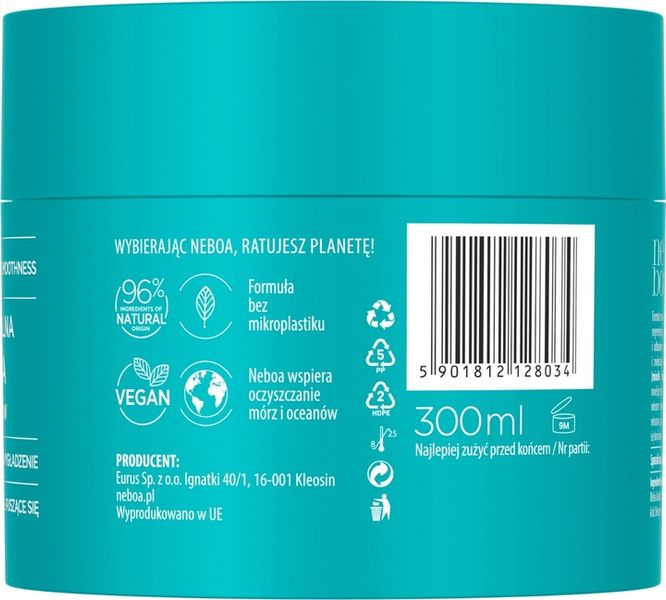 NEBOA Maska naturalna do włosów Hydration & Smoothness 300ml zdjęcie 6