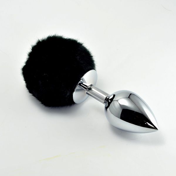 Pompon Metal Plug Small Black zdjęcie 1