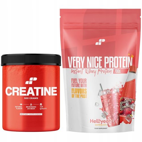 KREATYNA CREATINE MONOHYDRAT 500g + BIAŁKO WHEY WPC KONCENTRAT 700g na Arena.pl