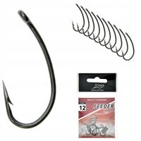 Zestaw Haczyków Haczyki FEEDER z oczkiem nr 12