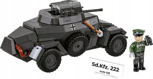 Klocki COBI 2657 Sd.Kfz.222 lekki pojazd niemiecki bojowy siły zwiadowcze na Arena.pl