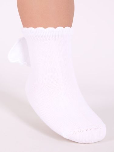 Skarpety dziewczęce bawełniane gładkie ze skrzydłami 3PAK 23-26 YOCLUB na Arena.pl