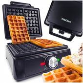 GOFROWNICA 2300W 2 DUŻE GOFRY REGULACJA CHRUPKOŚCI NIEPRZYWIERAJĄCA