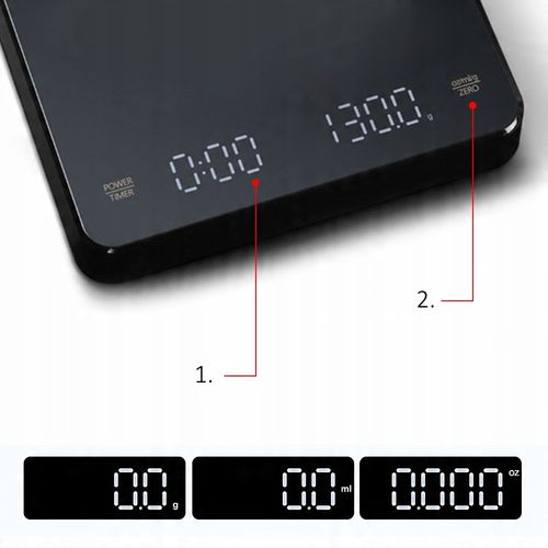 Waga kuchenna ARSA GO STOPER AKUMULATOR USB PARZENIE 3kg 0,1g czarny 3 kg na Arena.pl