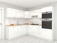 Zestaw mebli kuchennych Mediolan Biały Połysk