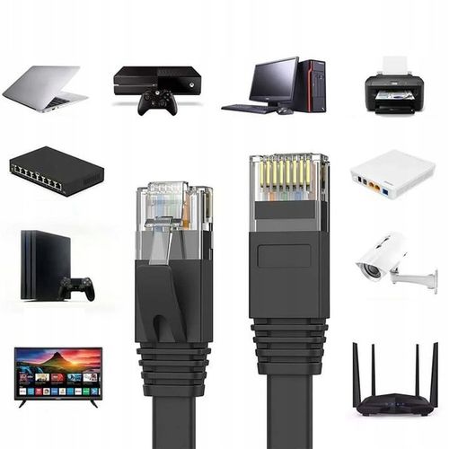 KABEL SIECIOWY LAN ETHERNET INTERNETOWY SKRĘTKA RJ45 UTP CAT6 CAT 6 10M na Arena.pl