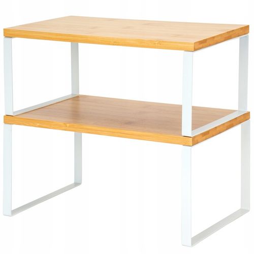 REGAŁ KUCHENNY NA PRZYPRAWY DREWNIANY PÓŁKA ORGANIZER STOJAK BIUROWY na Arena.pl