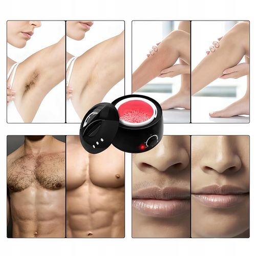 PODGRZEWACZ WOSKU + TWARDY WOSK 400g+100 PATYCZKÓW ZESTAW DO DEPILACJI na Arena.pl