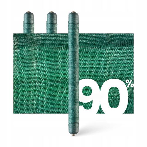 Siatka MASKUJĄCA Cieniująca ZIELONA na OGRODZENIE Płot 90% Osłona 1,5m 25m na Arena.pl