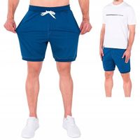 Spodenki męskie niebieskie JAVIER Rozmiar - M