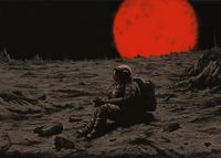 Plakat 70x50cm Samotność w Kosmosie