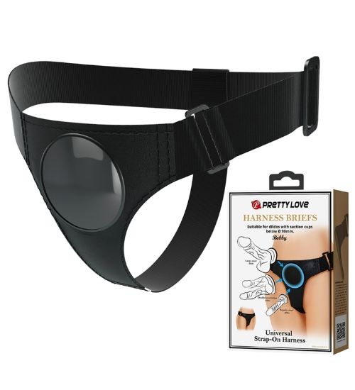 Uprząż strap-on - Harness Briefs Black zdjęcie 1
