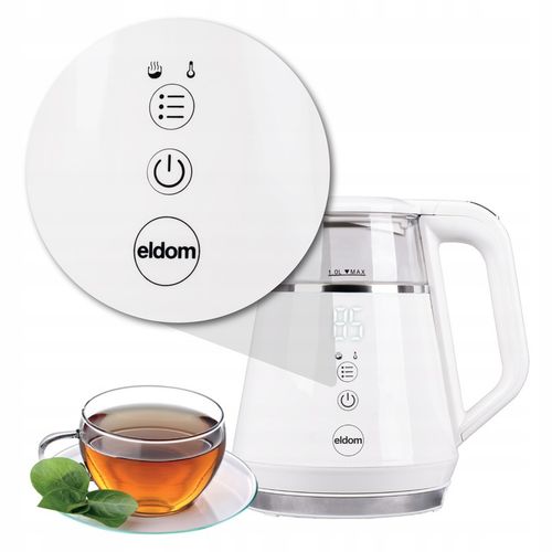 Czajnik bezprzewodowy z regulacją temperatury C505B Eldom 1100W 1L na Arena.pl