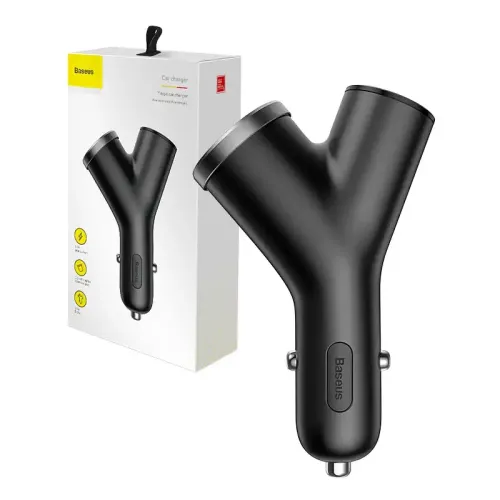 ładowarka samochodowa baseus y type 2xusb 3,4a 40w (czarna) na Arena.pl