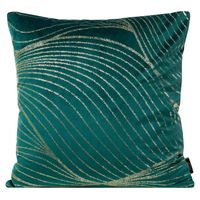 Poszewka dekoracyjna BLINK-18 45x45 ciemnoturkusowa poprzeczne fale