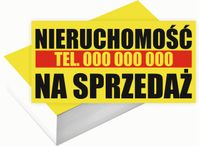 Wizytówki firmowe 100szt SZEREG WZORÓW do wyboru NIERUCHOMOŚĆ NA SPRZEDAŻ