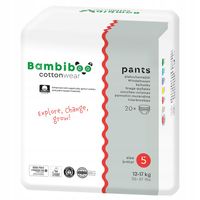 Pieluchomajtki Bambiboo Cottonwear 5 JUNIOR 12-17KG 20SZT. PANTSY