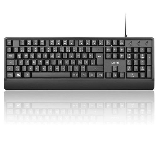 Mafiti Klawiatura Usb Przewodowa Podświetlana Niem na Arena.pl