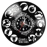 Zegar ścienny z płyty winylowej Gra o Tron 617.14