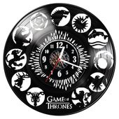 Zegar ścienny z płyty winylowej Gra o Tron 617.14