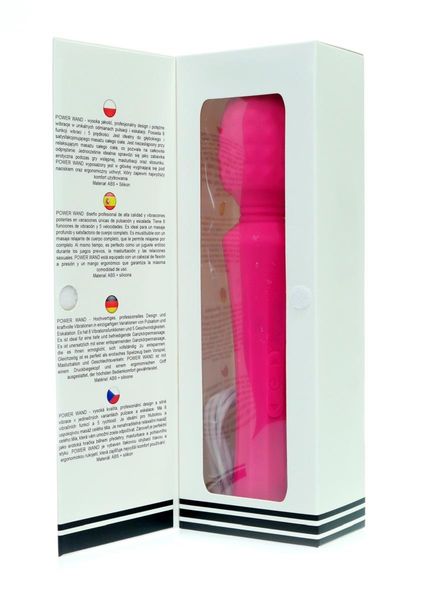 Stymulator-Rechargeable Power Wand - Pink zdjęcie 7