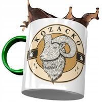 Kubek Zielony Śmieszny Kozacko Prezent Z Nadrukiem Ze Zdjęciem
