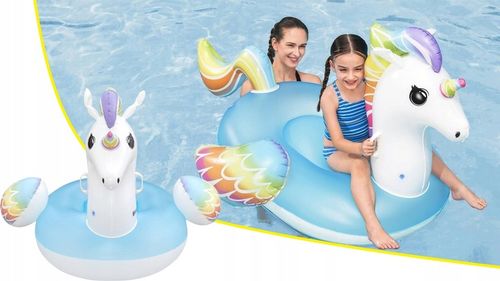 MATERAC DMUCHANY JEDNOROŻEC DO PŁYWANIA WODY DLA DZIECI PŁYWAK 155x119 CM na Arena.pl