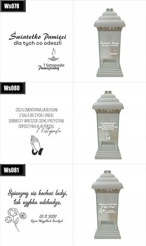 ZNICZ z grawerem dla Mamy Wszystkich Świętych na Arena.pl