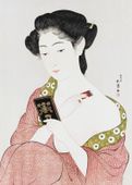 Plakat 50x70cm Woman 2, Hashiguchi Japoński Vintage