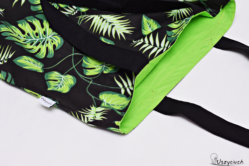 Torba na zakupy bawełniana shopperka eko zakupowa liście monstera na Arena.pl