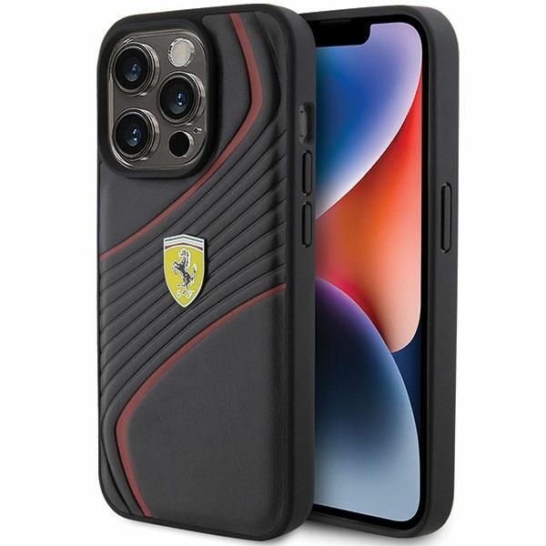 Etui Ferrari do iPhone 15 Pro, Czarny zdjęcie 1