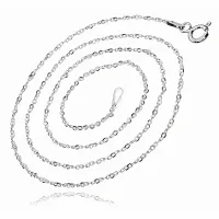 DELIKATNY KLASYCZNY SREBRNY ŁAŃCUSZEK ANKIER ANCHOR 1.15MM 45CM