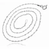 DELIKATNY KLASYCZNY SREBRNY ŁAŃCUSZEK ANKIER ANCHOR 1.15MM 50CM