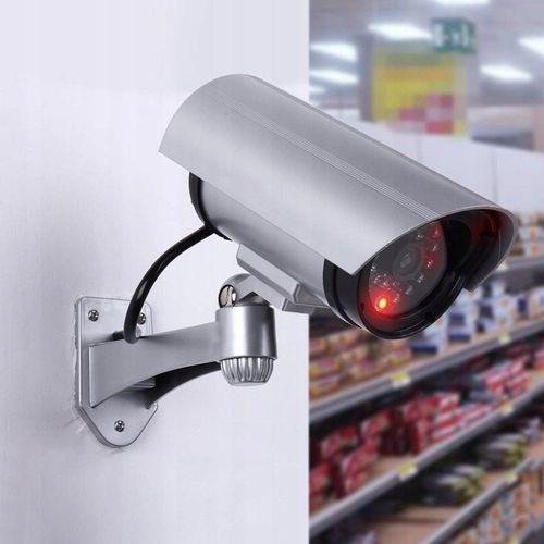 KAMERA ATRAPA IR LED MONITORING KAMERA ZEWNĘTRZNA ŚCIENNA Z DIODĄ MIGAJĄCA na Arena.pl