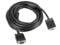 2 x Kabel LANBERG VGA M/M 5m czarny ekranowany ferryt