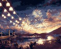 Malowanie po numerach – Letni festiwal - 40x50 rama