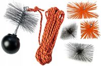 SZCZOTKA KULA LINA! ZESTAW DO CZYSZCZENIA KOMINA!!