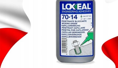 KLEJ DO GWINTÓW ŚRUB NAKRĘTEK LOXEAL 70-14 O DUŻEJ ŚREDNICY M5 250 ml na Arena.pl