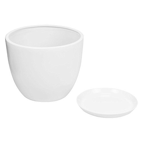 DONICZKA CERAMICZNA BARYŁKA 5 Biały 25x20 cm na Arena.pl