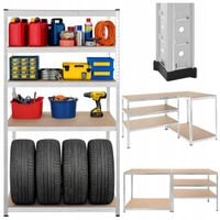 Regał Metalowy Magazynowy 5 Półek do Garażu Piwnicy 180x100x60cm 1000kg 1T
