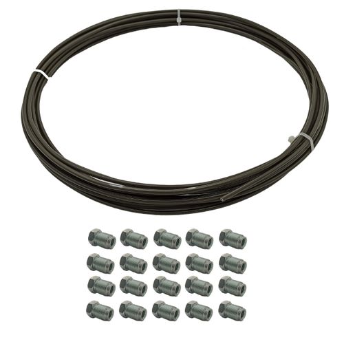 Rurka stalowa na przewody hamulcowe krążek 10mb + 20szt końcówek M10x1 na Arena.pl